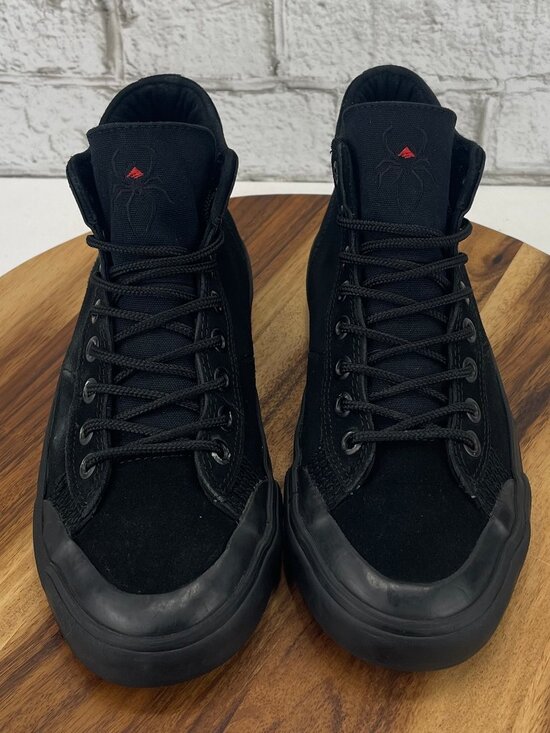 Emerica Indicator High Widow Mens Sz. 8 Triple Black Suede Skateboarding Shoes main image 7